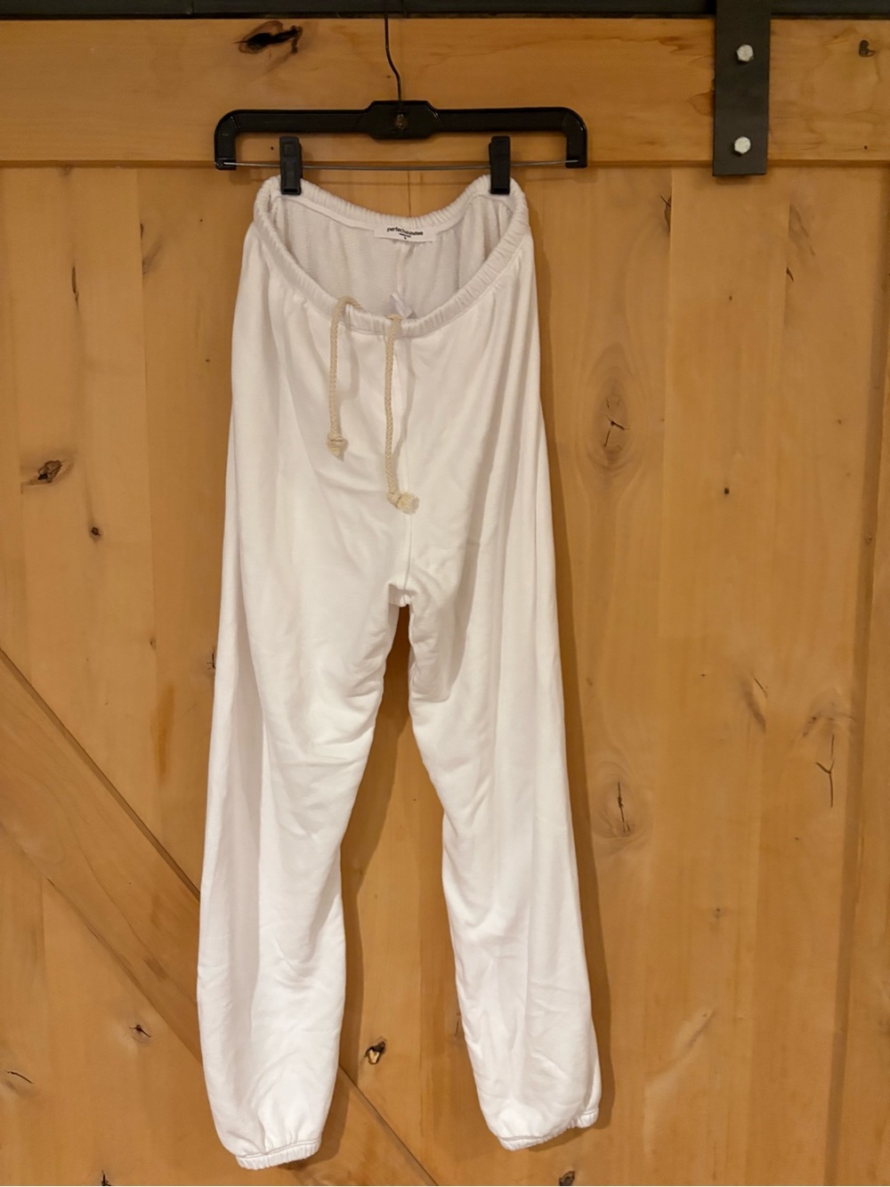 PERFECTWHITETEE: White Drawstring Lounge Pants -  Relaxed Women's Sweatpants